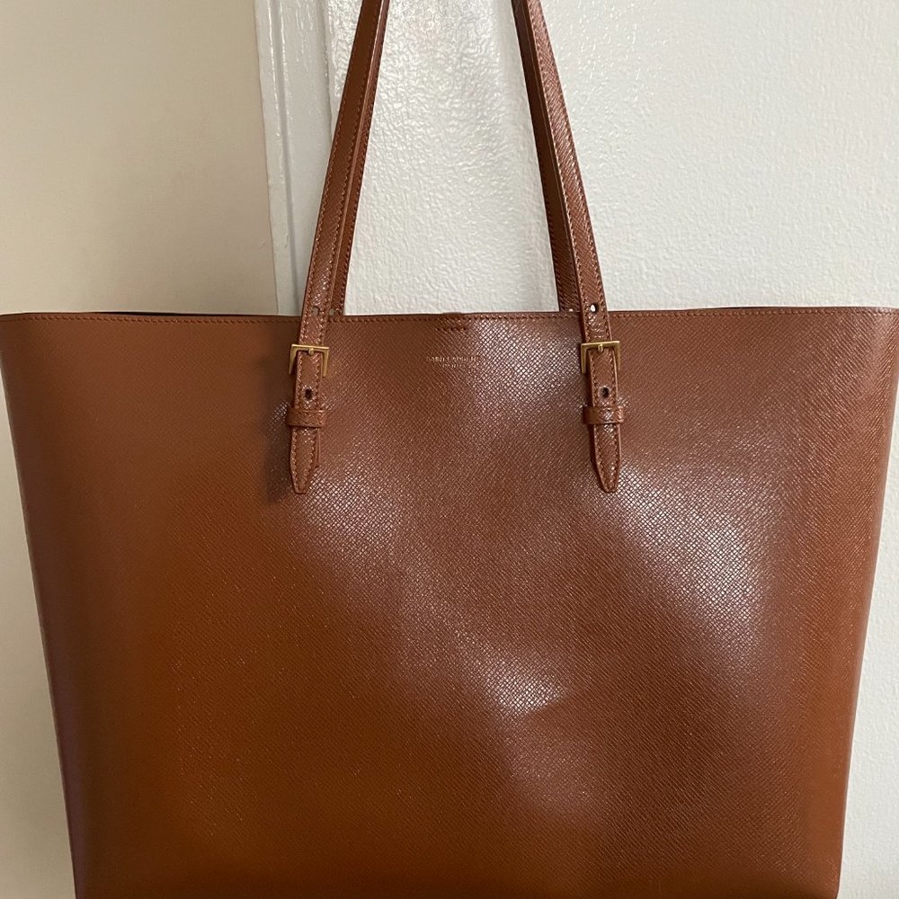 Saint Laurent Leather Shopping Tote - Picture 5 of 8
